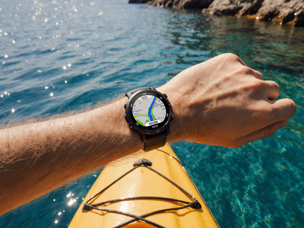 kayaking_navigation_using_gps_watch_on_wrist